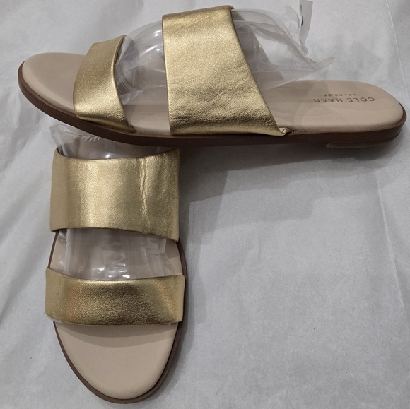 Cole Haan flat slip-on sandals SZ 8.5 - Picture 4 of 10